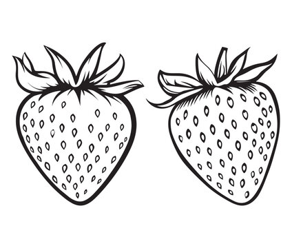set of strawberries