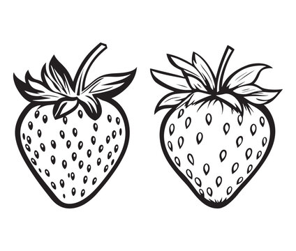 set of strawberries