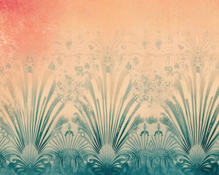 Subtle 1940s gradient Pantone background with deep, muted colors and classic art deco patterns, perfect for a vintageinspired design