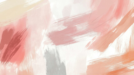 Fototapeta premium abstract gouache paint background. lovely, romantic, playful and sophisticated drawing. large soft brush stroke. using dusty rose, apricot beige, muted soft pink.