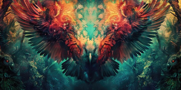 Psytrance cover artwork for the track "Rascality" by Nomos, featuring vocals by Alan Watts, delving into the contrasting aspects of human nature as both divine beings and primal creatures embracing