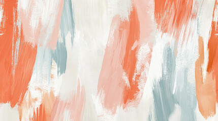 abstract gouache paint background. Lovely, romantic, playful, and sophisticated impression, modern minimalist wallpaper design. Large and bold brush strokes. using peach, apricot beige, and coral.
