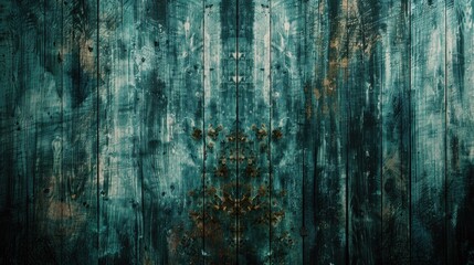 Aged wooden background with grungy filter and space for text