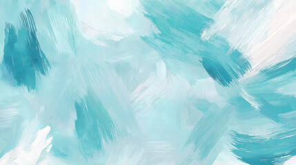 Obraz premium abstract gouache paint background. lovely, romantic, playful and sophisticated impression, powder blue, pale turquoise, and soft teal.