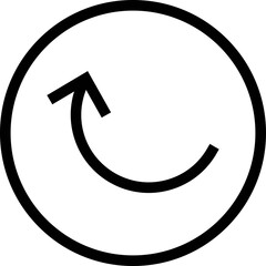 Left Up Arrow icon