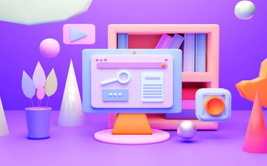 Web Development Illustration Design Assets