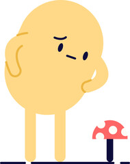 Abstract Character Spring Illustration