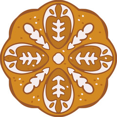  cookies, Christmas, cute snacks, cartoon illustrations