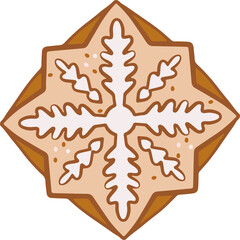  cookies, Christmas, cute snacks, cartoon illustrations