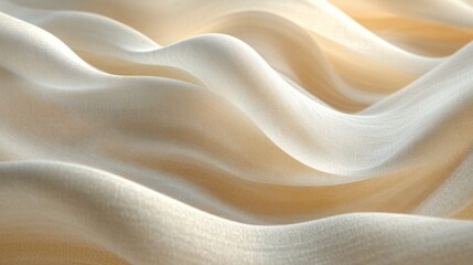 Highly detailed of organic cotton fabric, showing the natural texture and subtle variations in the weave..