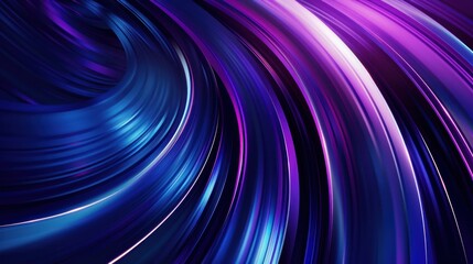 Abstract Swirling Neon Shapes