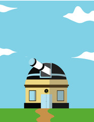Illustration vector observatorium