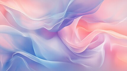 Obraz premium Soft, pastel abstract designs blending seamlessly into each other.