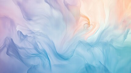 Fototapeta premium Soft pastel hues blending seamlessly, creating a calm and soothing abstract background.
