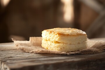 Newly made buttermilk biscuit