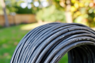 Fototapeta premium Outdoor RG6 cable in a roll