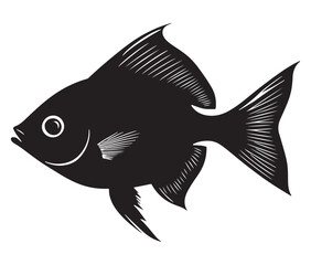 illustration of a fish silhouette vector