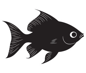 illustration of a fish silhouette vector