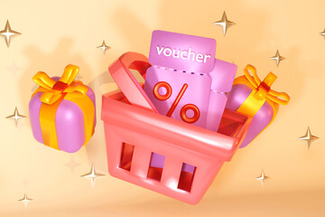 Illustration gift asset for web