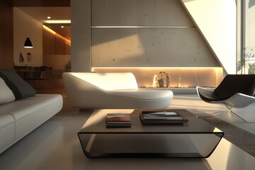 Fototapeta premium Modern Living Room Interior Design