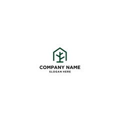 home leaf vector logo design modern inspiration	