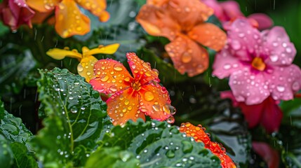 The image could be named Raindrops on a Window Overlooking a Sunset Field