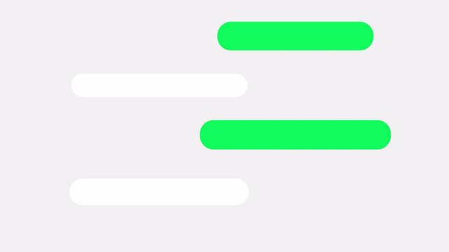 typing text message, sending and received text message, text message chat bubbles Conversation, concept of type custom text animation.