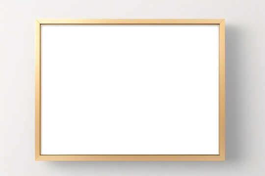 Imagen mínima de marco cuadrado blanco vacío simulada colgada sobre fondo de pared blanca con luz y sombra de ventana. aislar imagen	