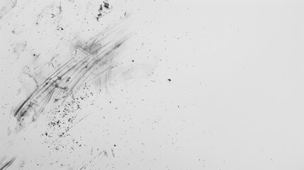 White surface with marks