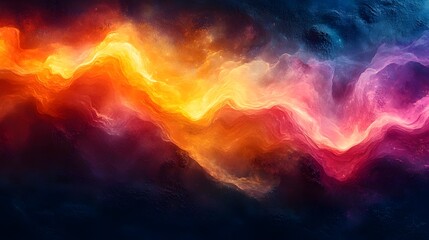 Fototapeta premium Ethereal Prismatic Flows in Gritty Post-Apocalyptic Environment