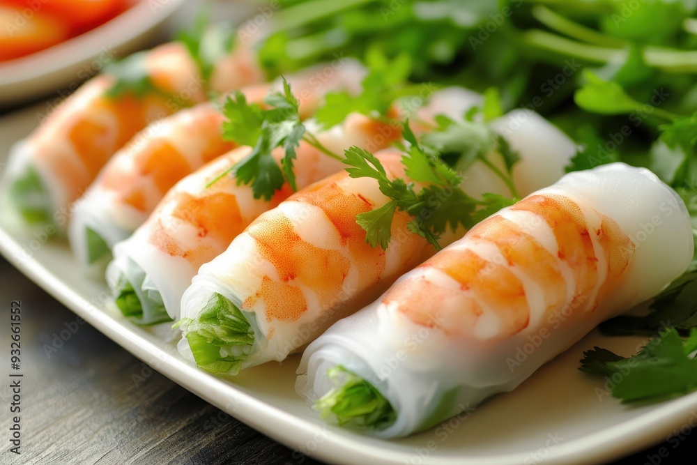 Sticker vietnamese prawn spring roll