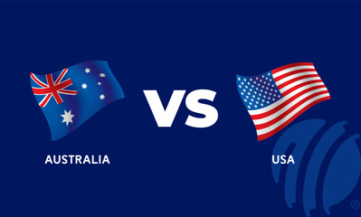 Australia VS USA Cricket Match Template