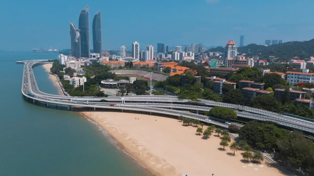 xiamen university aerial photography