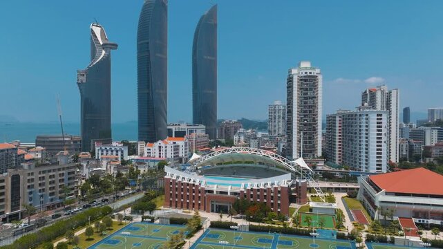 xiamen university aerial photography