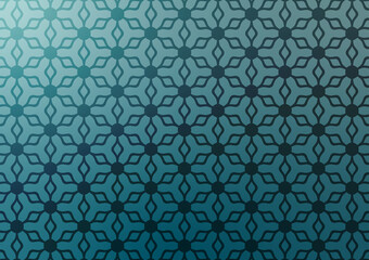 Fototapeta premium Geometric blue abstract pattern presentation background