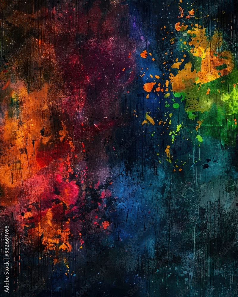 Canvas Prints abstract paint splatter