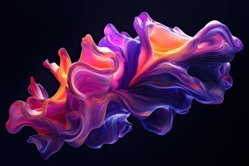 Obraz premium Colorful abstract art against dark background