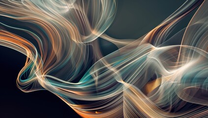 Obraz premium Abstract Swirls of Light and Color