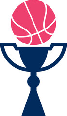 Basketball Element Minimalist Illustration