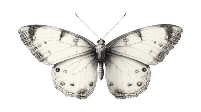 Black and White Butterfly