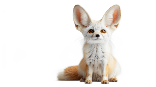 Adorable Fennec Fox Sitting