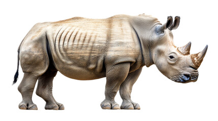 Obraz premium White Rhinoceros Standing in