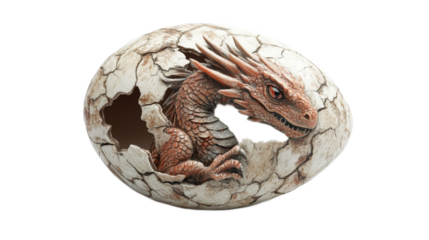 Dragon Hatching From Egg
