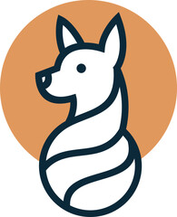 Creative Dog Minimalist Logo