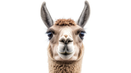 Friendly Llama Portrait with