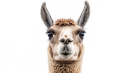 Friendly Llama Portrait with