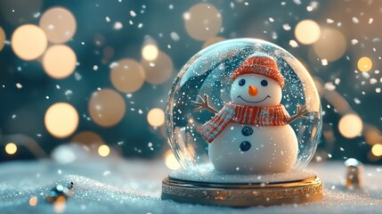 Snow Globe with Snowman