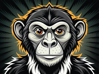 illustration of a monkey