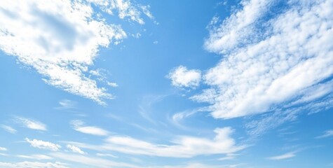 Fototapeta premium Serene Ocean Scene with Clear Blue Waters and Bright Sun, Reflecting Light with White Clouds in the Sky