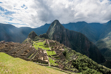 one of the seven wonders of the world Machu Picchu in Cusco Peru